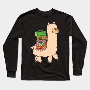 Alpaca on the road. Long Sleeve T-Shirt